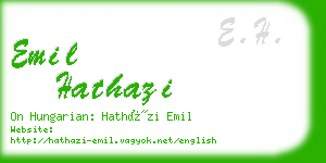 emil hathazi business card